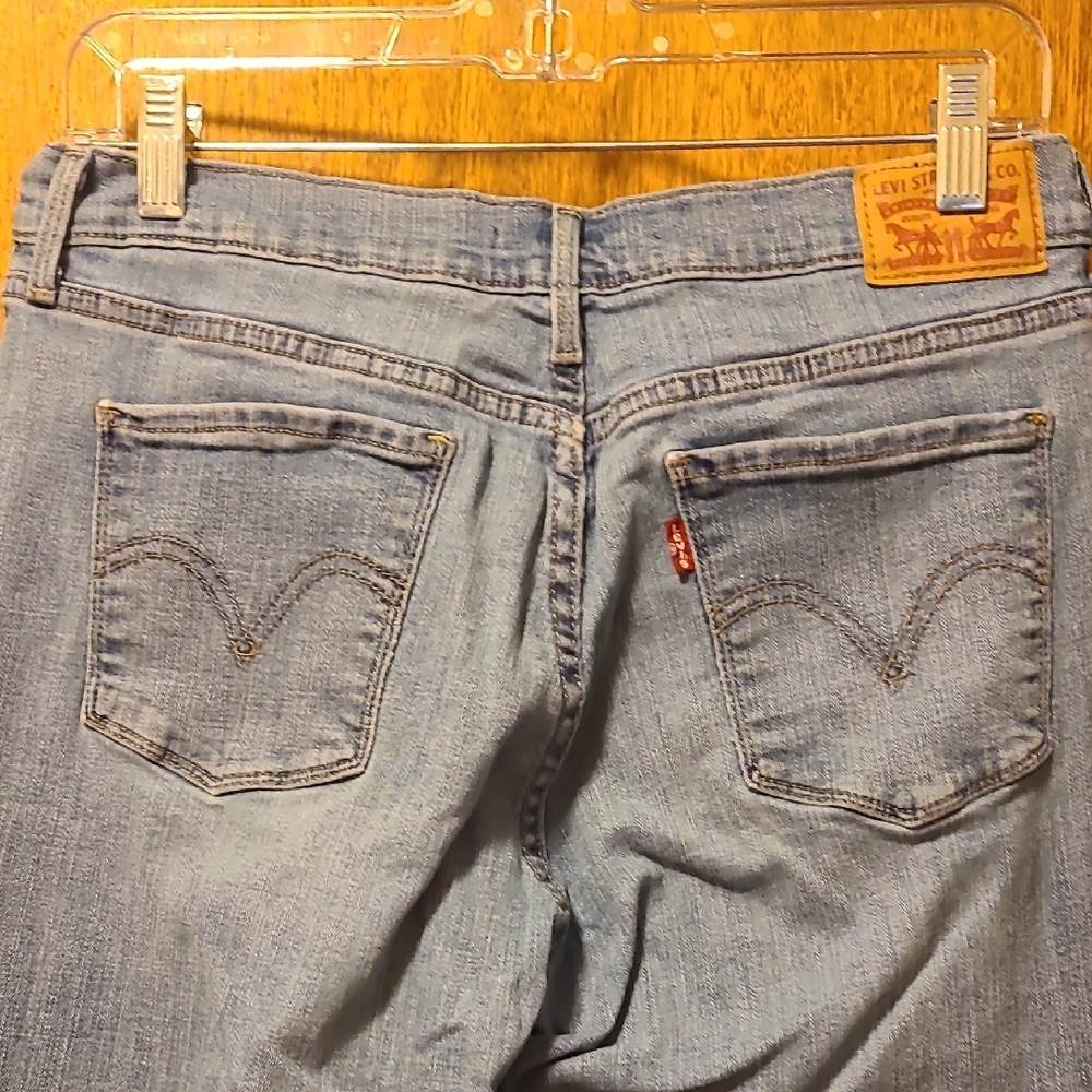 Levi's Blue Straight Leg Jeans Classic Style - Picture 4 of 6